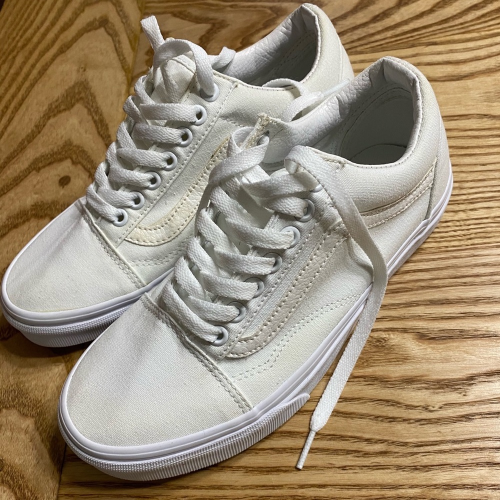 White old skool vans